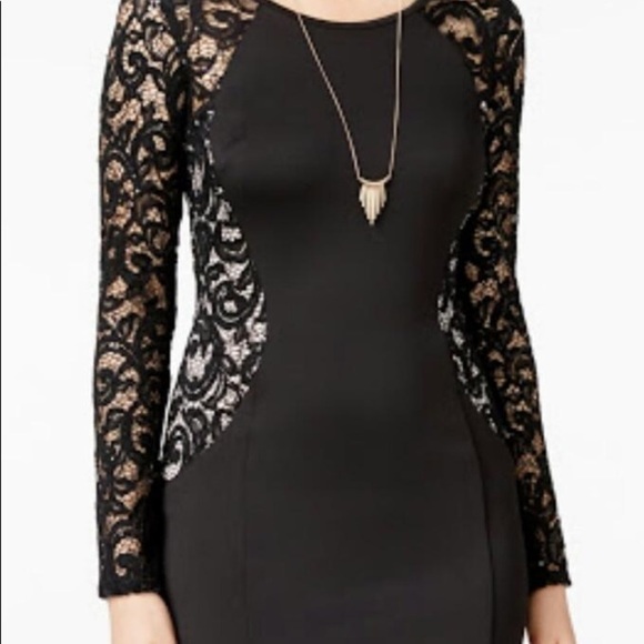 BCX Womens Juniors Lace Bodycon Cocktail and Party Dress - Picture 4 of 5